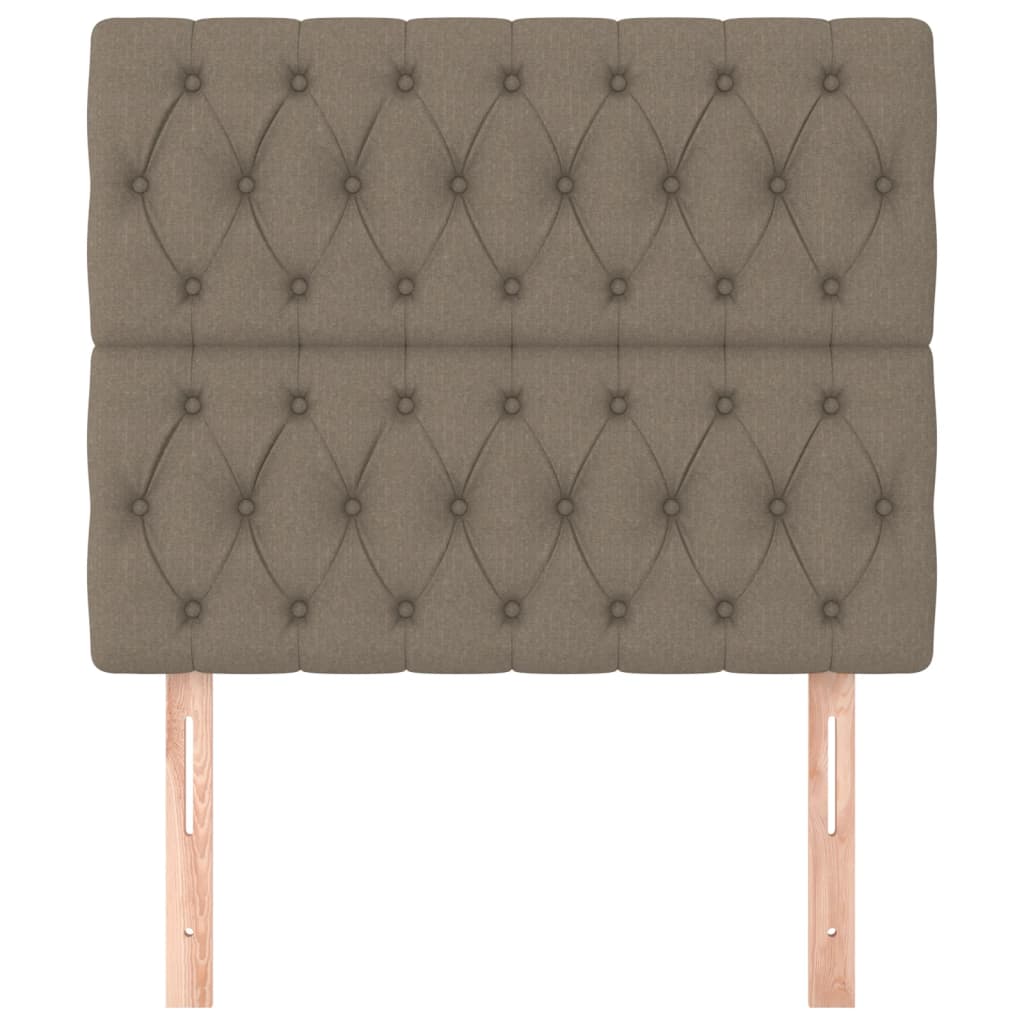 Hoofdbord taupe 90x7x118/128 cm Stof is nu te koop bij PeponiXL, paradijselijk wonen!