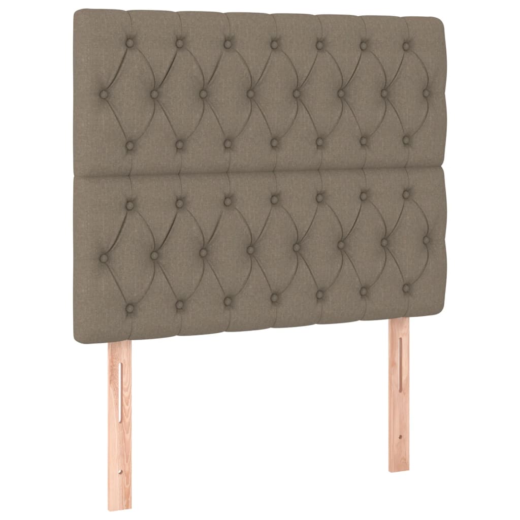 Hoofdbord taupe 100x7x118/128 cm Stof is nu te koop bij PeponiXL, paradijselijk wonen!