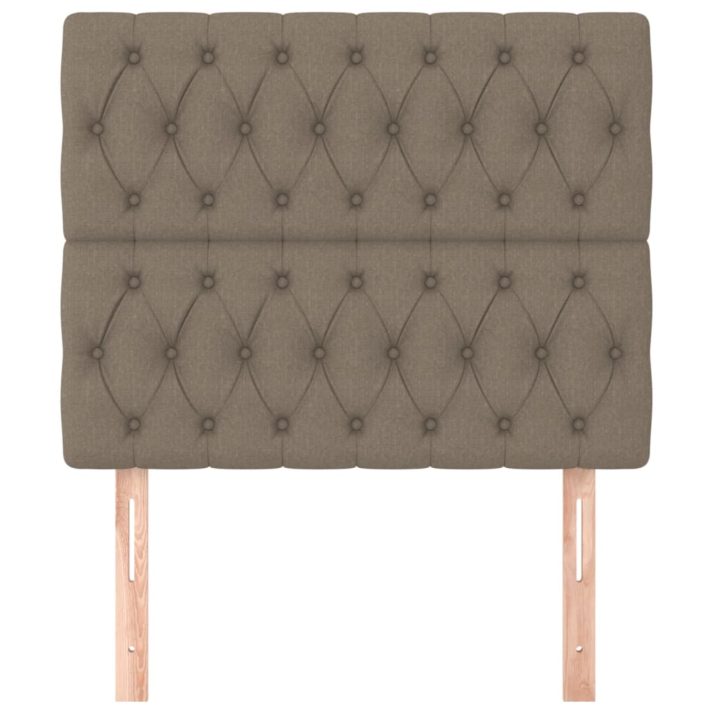 Hoofdbord taupe 100x7x118/128 cm Stof is nu te koop bij PeponiXL, paradijselijk wonen!