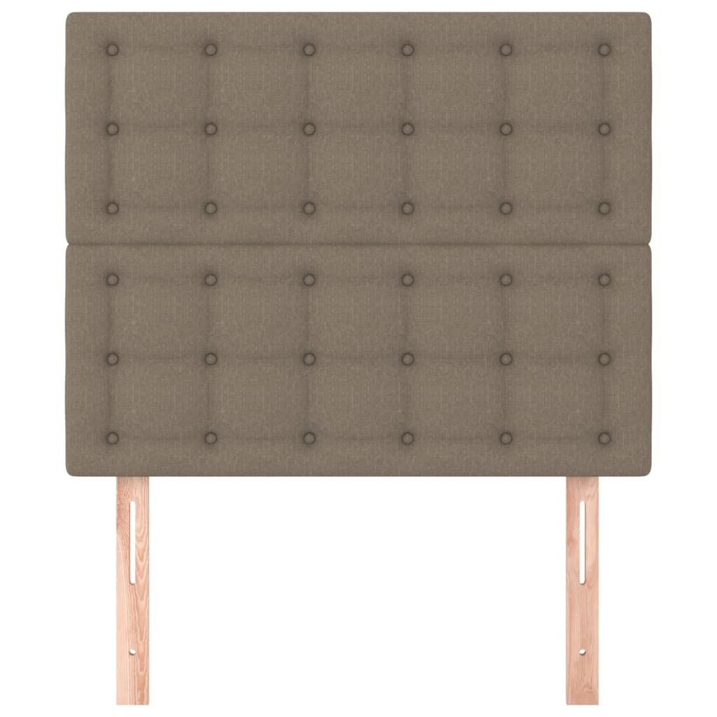 Hoofdbord taupe 80x5x118/128 cm Stof is nu te koop bij PeponiXL, paradijselijk wonen!