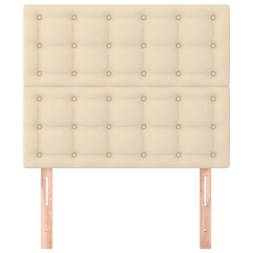 Hoofdbord crème 90x5x118/128 cm stof is nu te koop bij PeponiXL, paradijselijk wonen!