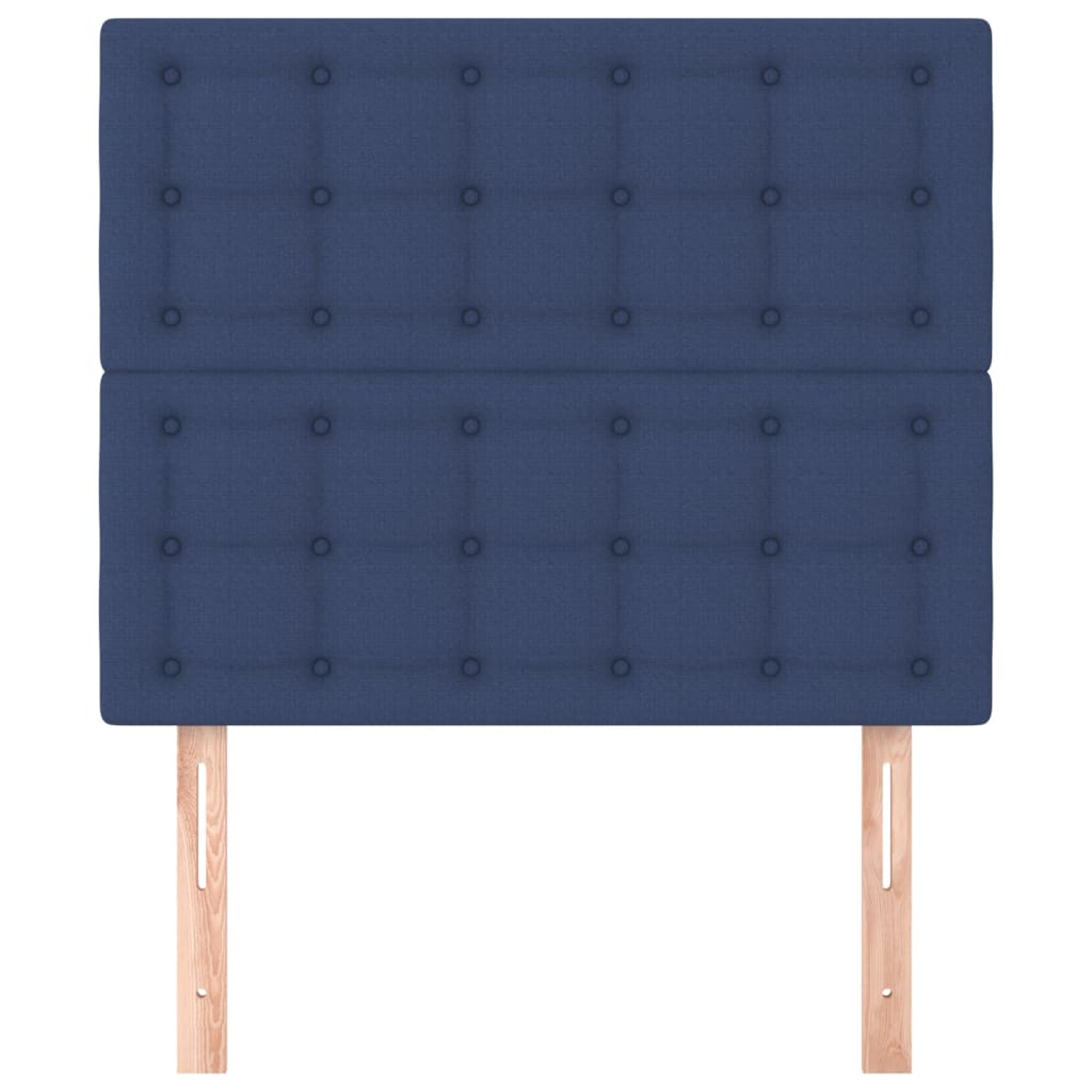 Hoofdbord blauw 100x5x118/128 cm stof is nu te koop bij PeponiXL, paradijselijk wonen!