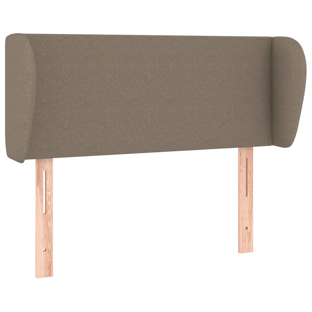 Hoofdbord met randen 93x23x78/88 cm stof taupe is nu te koop bij PeponiXL, paradijselijk wonen!