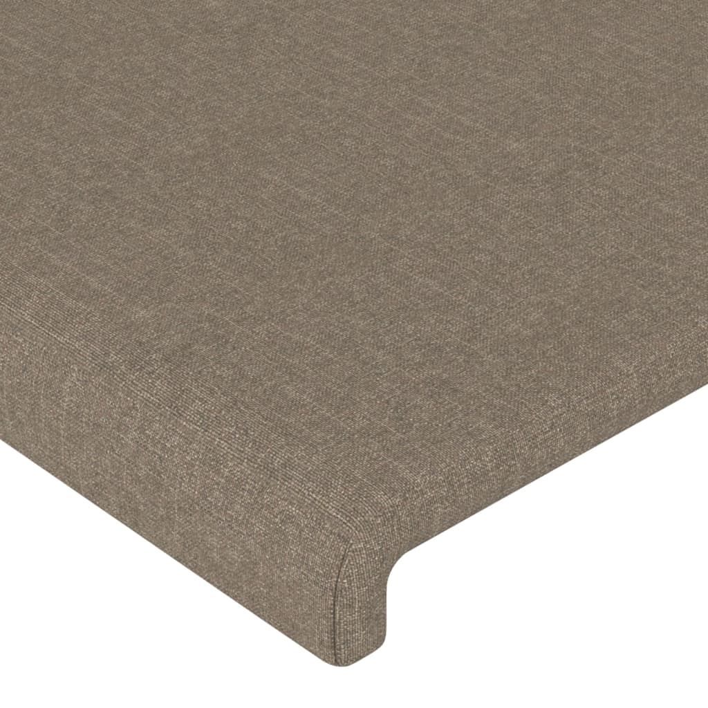 Hoofdbord met randen 93x23x78/88 cm stof taupe is nu te koop bij PeponiXL, paradijselijk wonen!