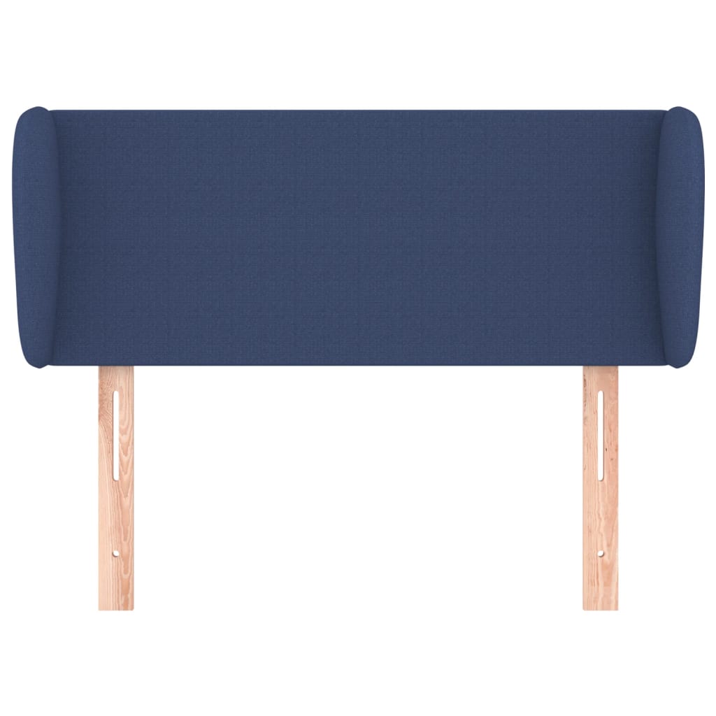 Hoofdbord met randen 93x23x78/88 cm stof blauw is nu te koop bij PeponiXL, paradijselijk wonen!