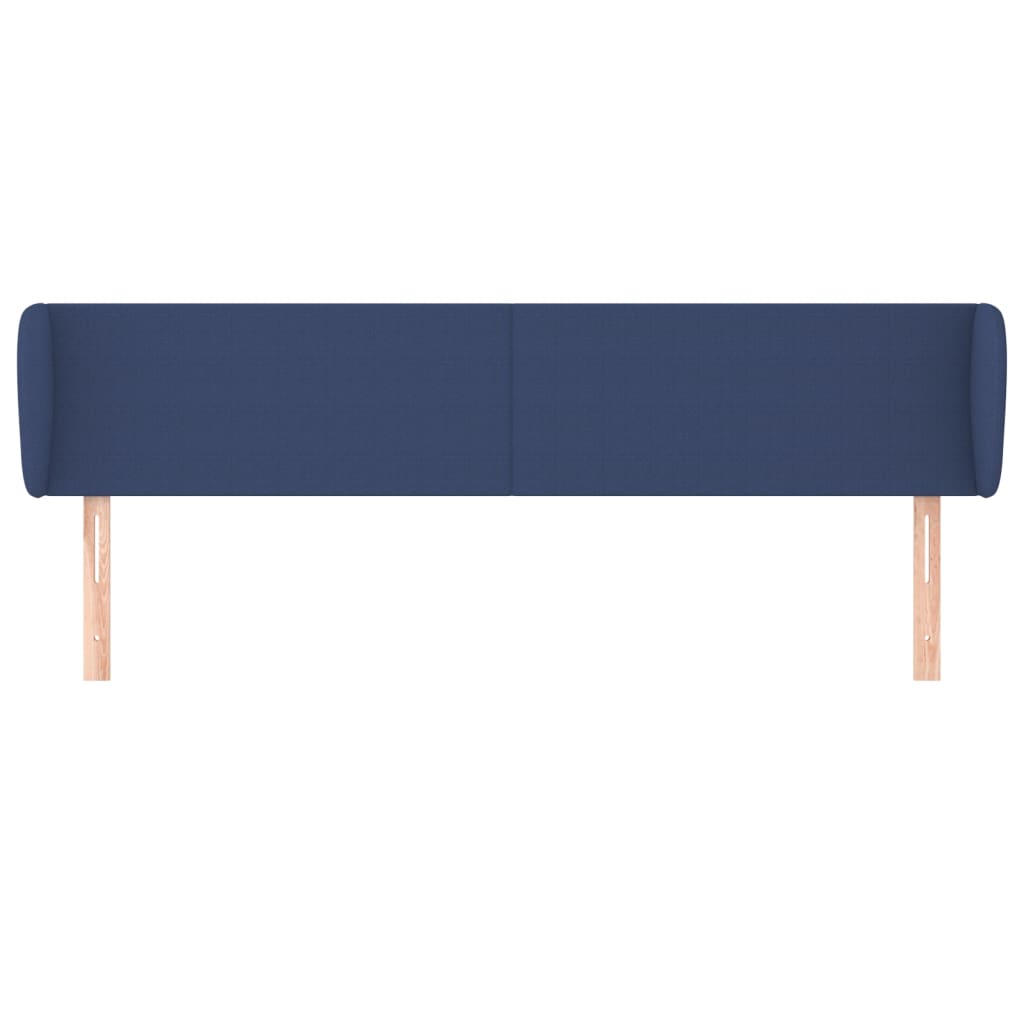 Hoofdbord met randen 163x23x78/88 cm stof blauw is nu te koop bij PeponiXL, paradijselijk wonen!