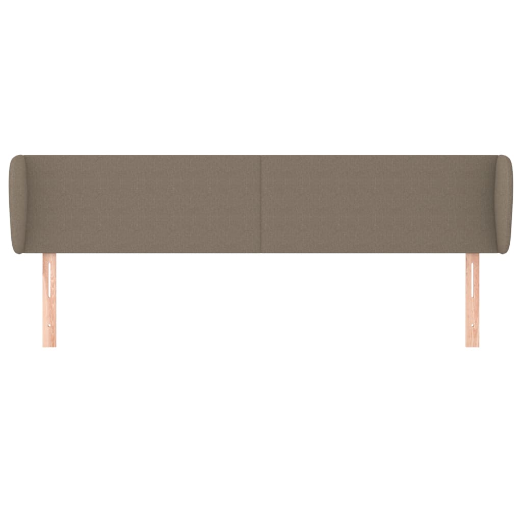 Hoofdbord met randen 183x23x78/88 cm stof taupe is nu te koop bij PeponiXL, paradijselijk wonen!