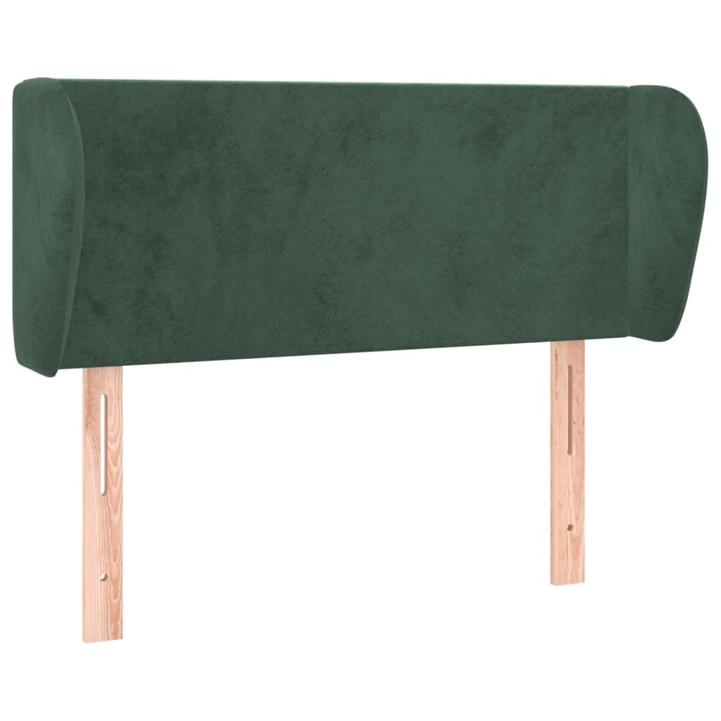 Hoofdbord met randen 83x23x78/88 cm fluweel donkergroen is nu te koop bij PeponiXL, paradijselijk wonen!