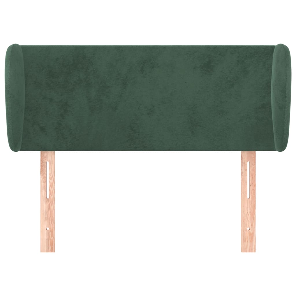 Hoofdbord met randen 83x23x78/88 cm fluweel donkergroen is nu te koop bij PeponiXL, paradijselijk wonen!