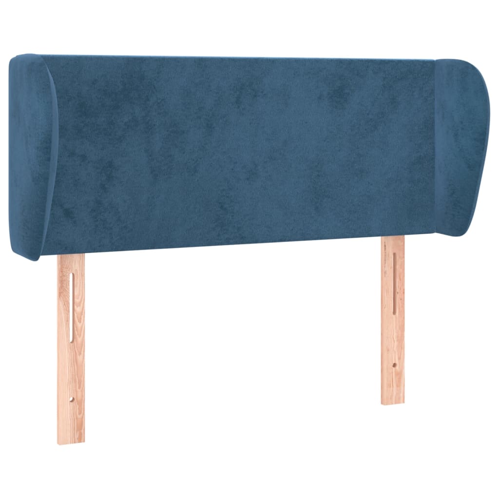 Hoofdbord met randen 83x23x78/88 cm fluweel donkerblauw is nu te koop bij PeponiXL, paradijselijk wonen!