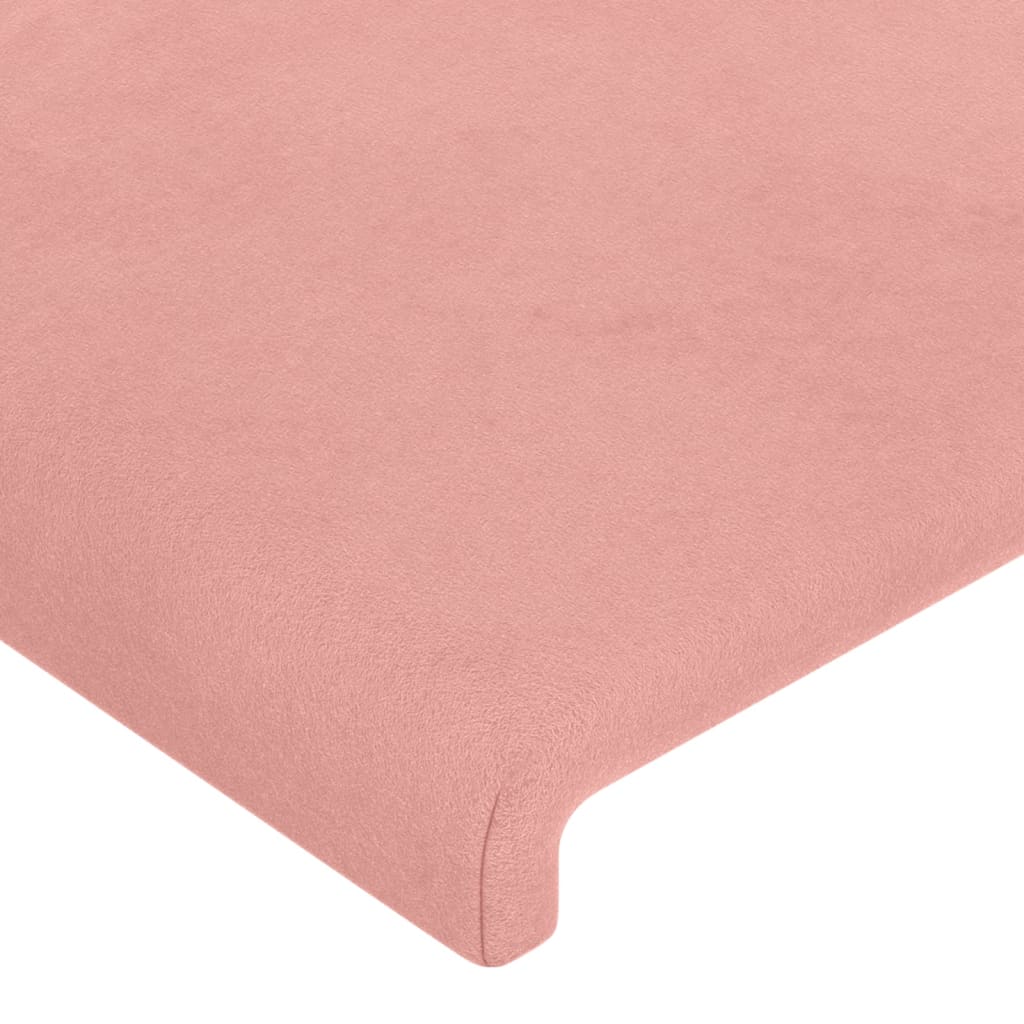 Hoofdbord met randen 103x23x78/88 cm fluweel roze is nu te koop bij PeponiXL, paradijselijk wonen!