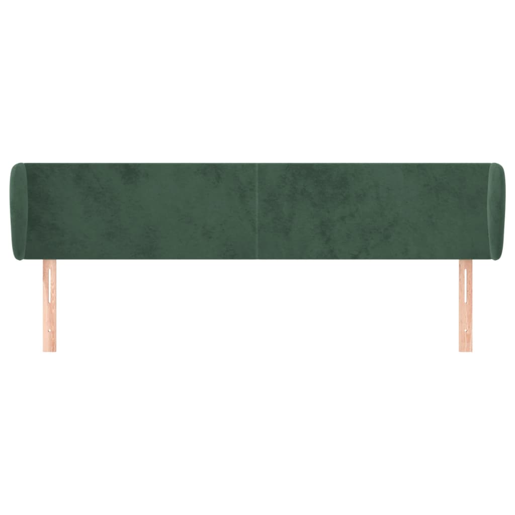 Hoofdbord met randen 183x23x78/88 cm fluweel donkergroen is nu te koop bij PeponiXL, paradijselijk wonen!