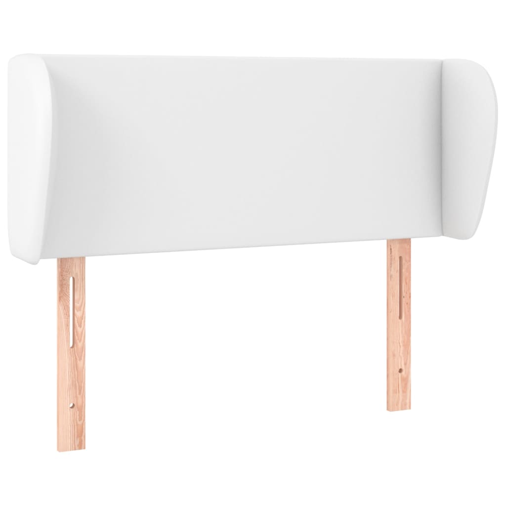 Hoofdbord met randen 93x23x78/88 cm kunstleer wit is nu te koop bij PeponiXL, paradijselijk wonen!