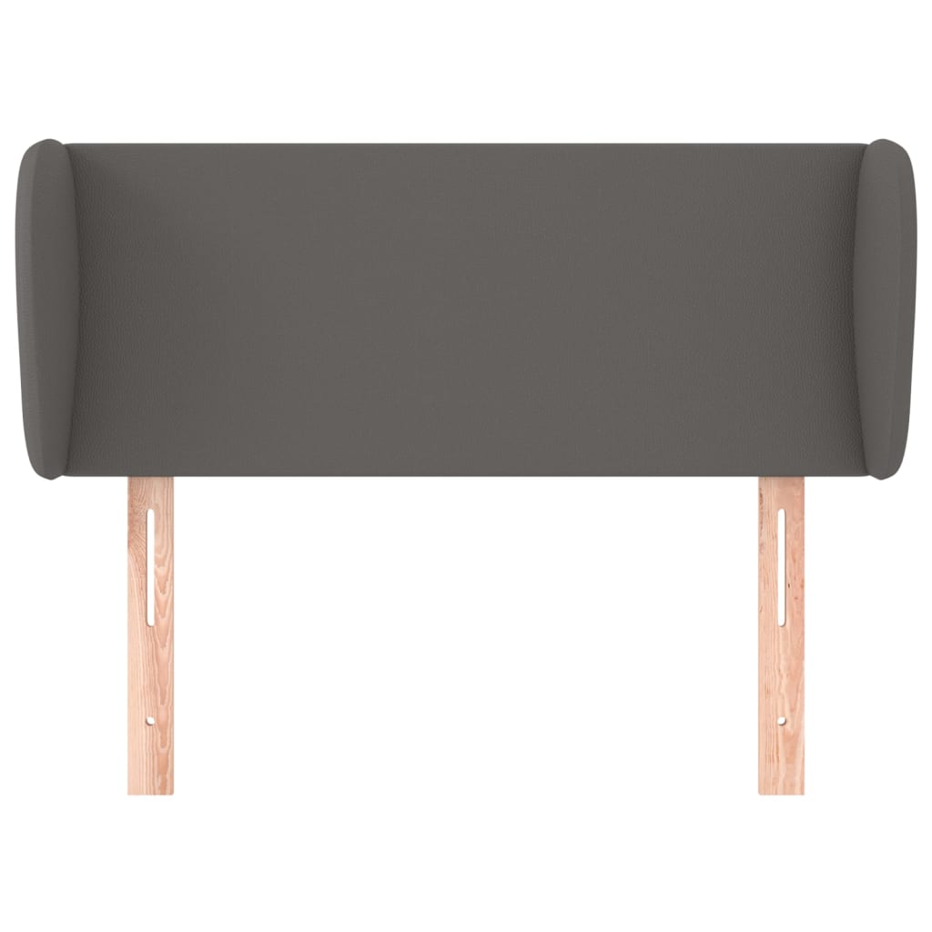 Hoofdbord met randen 93x23x78/88 cm kunstleer grijs is nu te koop bij PeponiXL, paradijselijk wonen!