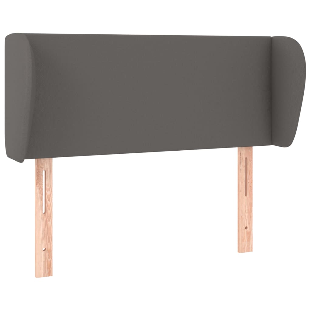 Hoofdbord met randen 103x23x78/88 cm kunstleer grijs is nu te koop bij PeponiXL, paradijselijk wonen!