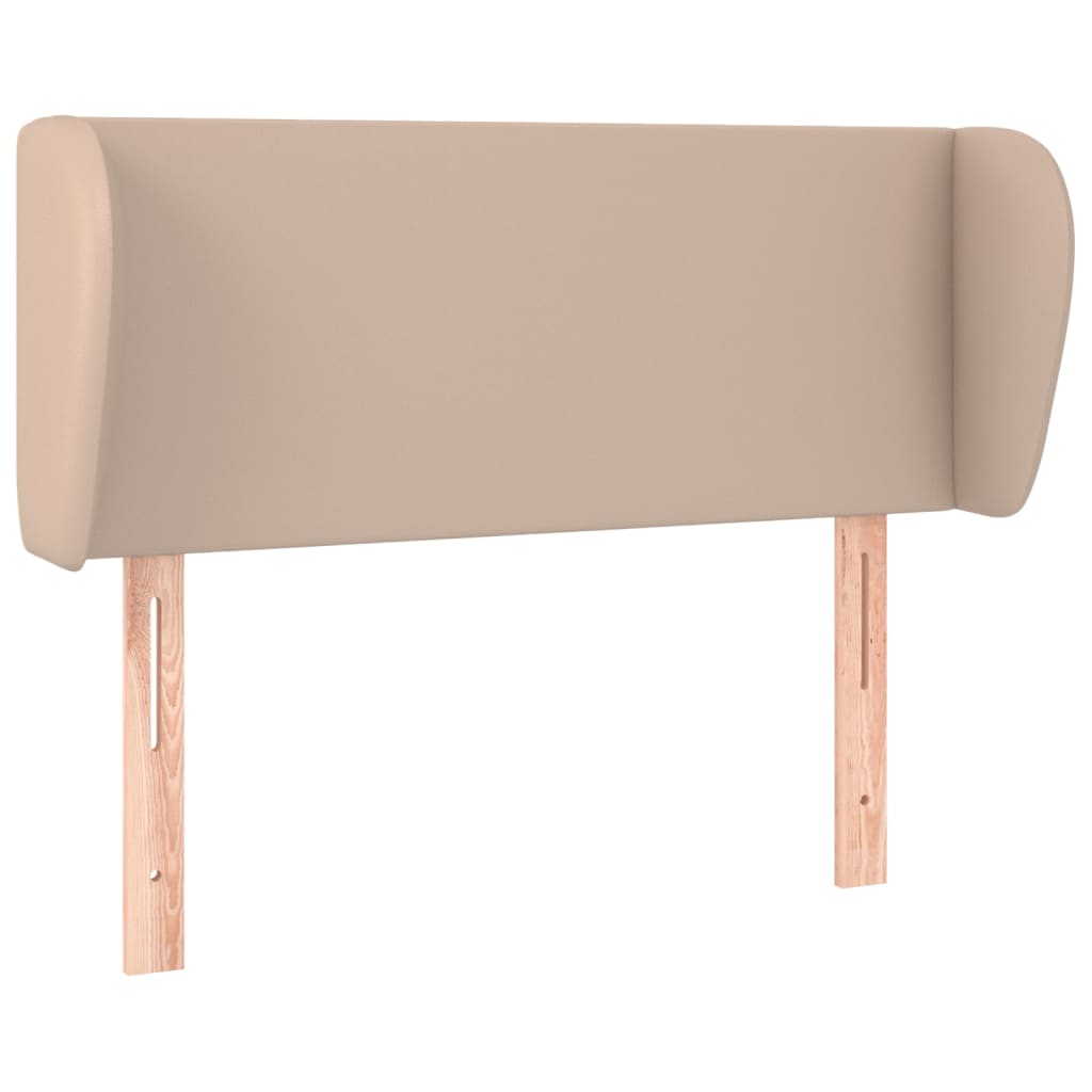 Hoofdbord met randen 103x23x78/88 cm kunstleer cappuccinokleur is nu te koop bij PeponiXL, paradijselijk wonen!