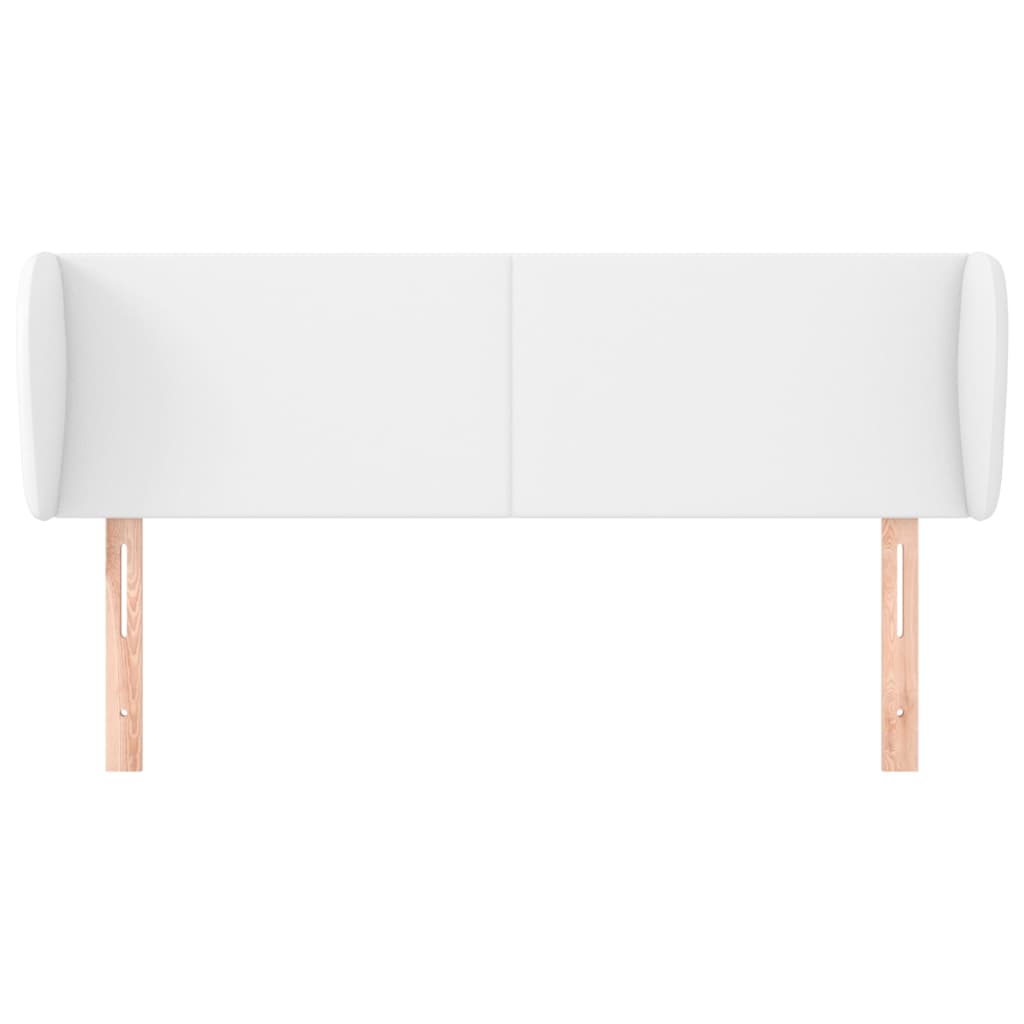Hoofdbord met randen 147x23x78/88 cm kunstleer wit is nu te koop bij PeponiXL, paradijselijk wonen!