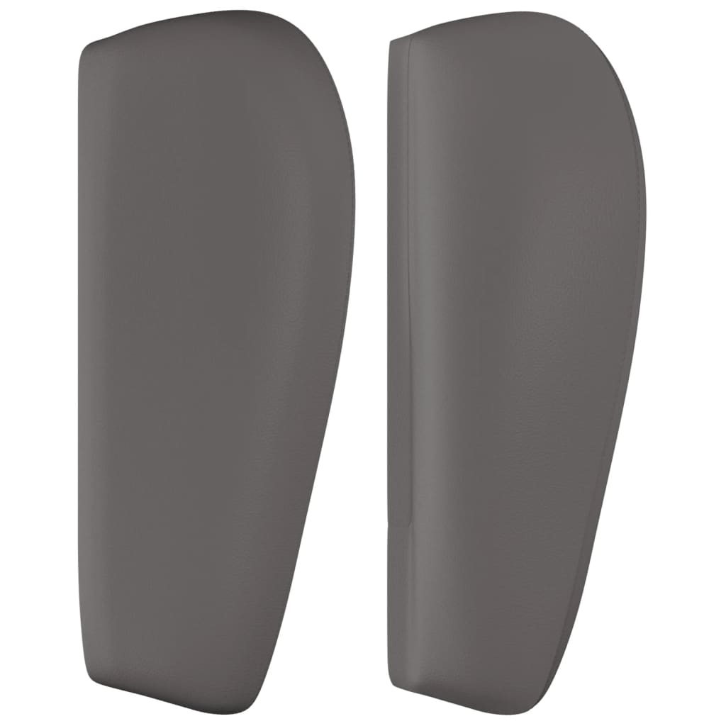 Hoofdbord met randen 163x23x78/88 cm kunstleer grijs is nu te koop bij PeponiXL, paradijselijk wonen!