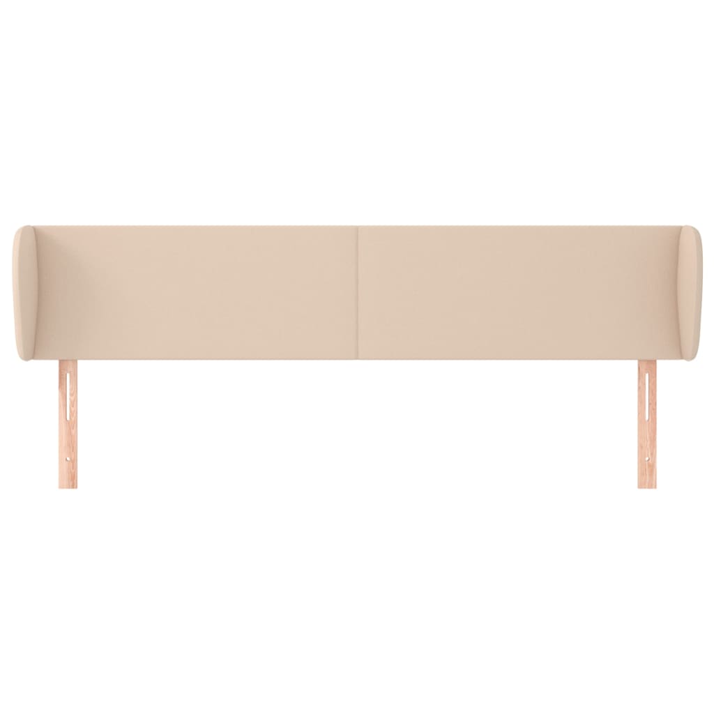 Hoofdbord met randen 183x23x78/88 cm kunstleer cappuccinokleur is nu te koop bij PeponiXL, paradijselijk wonen!