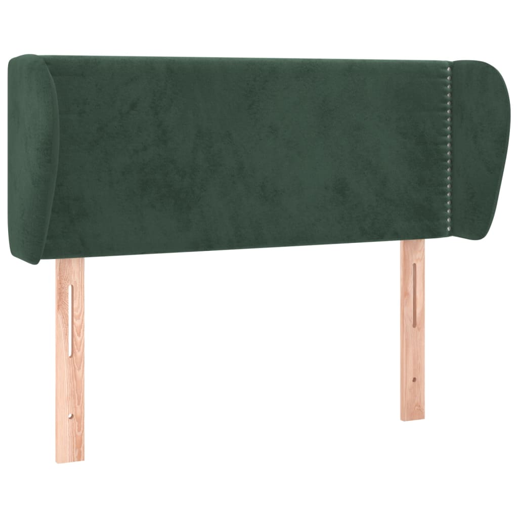 Hoofdbord met randen 83x23x78/88 cm fluweel donkergroen is nu te koop bij PeponiXL, paradijselijk wonen!