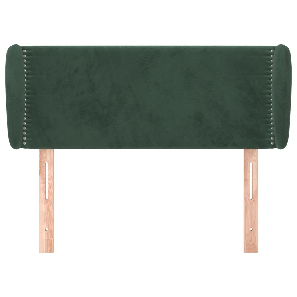 Hoofdbord met randen 83x23x78/88 cm fluweel donkergroen is nu te koop bij PeponiXL, paradijselijk wonen!