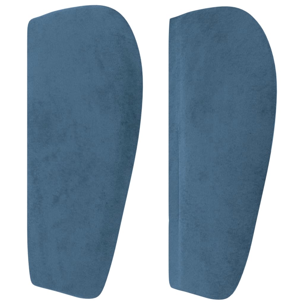 Hoofdbord met randen 183x23x78/88 cm fluweel donkerblauw is nu te koop bij PeponiXL, paradijselijk wonen!