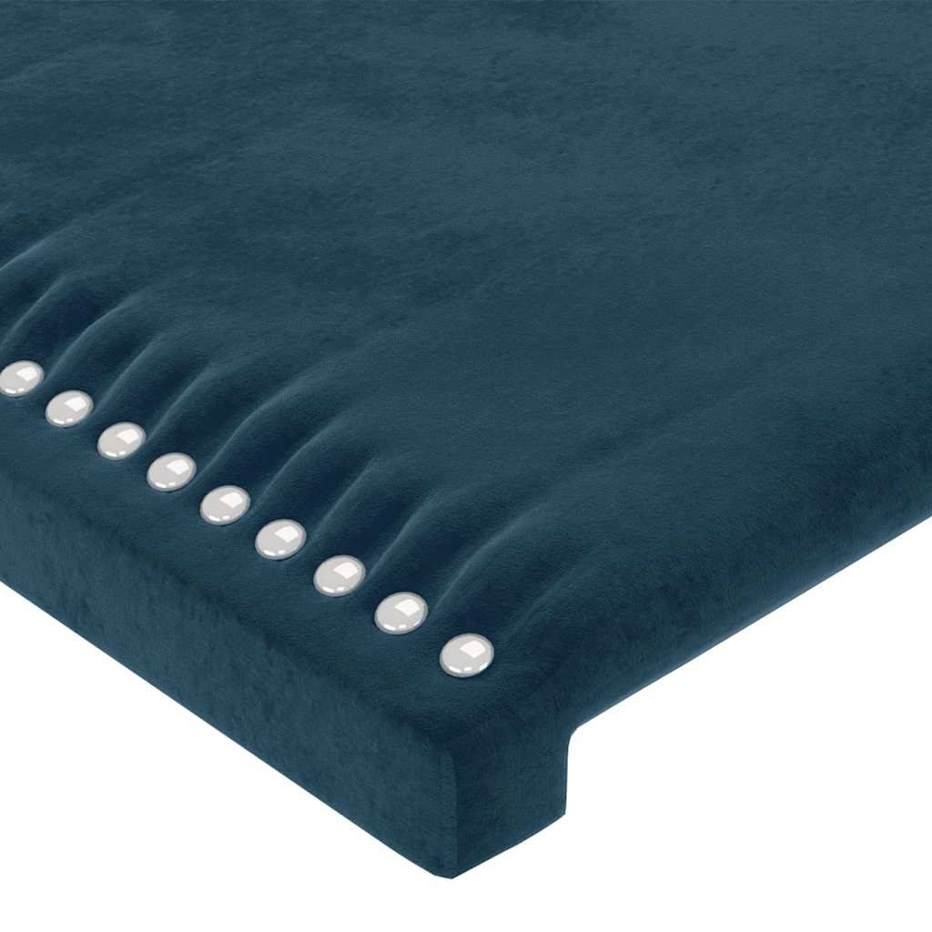Hoofdbord met randen 183x23x78/88 cm fluweel donkerblauw is nu te koop bij PeponiXL, paradijselijk wonen!