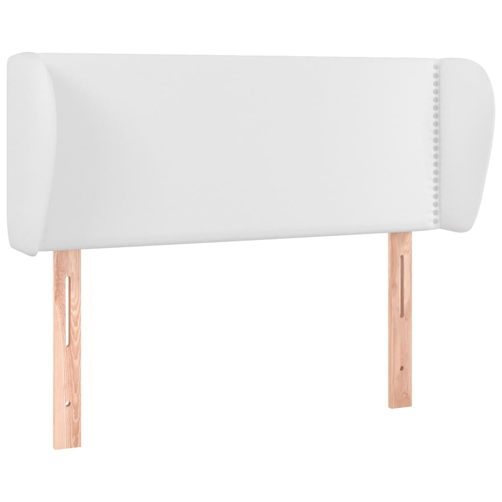 Hoofdbord met randen 103x23x78/88 cm kunstleer wit is nu te koop bij PeponiXL, paradijselijk wonen!