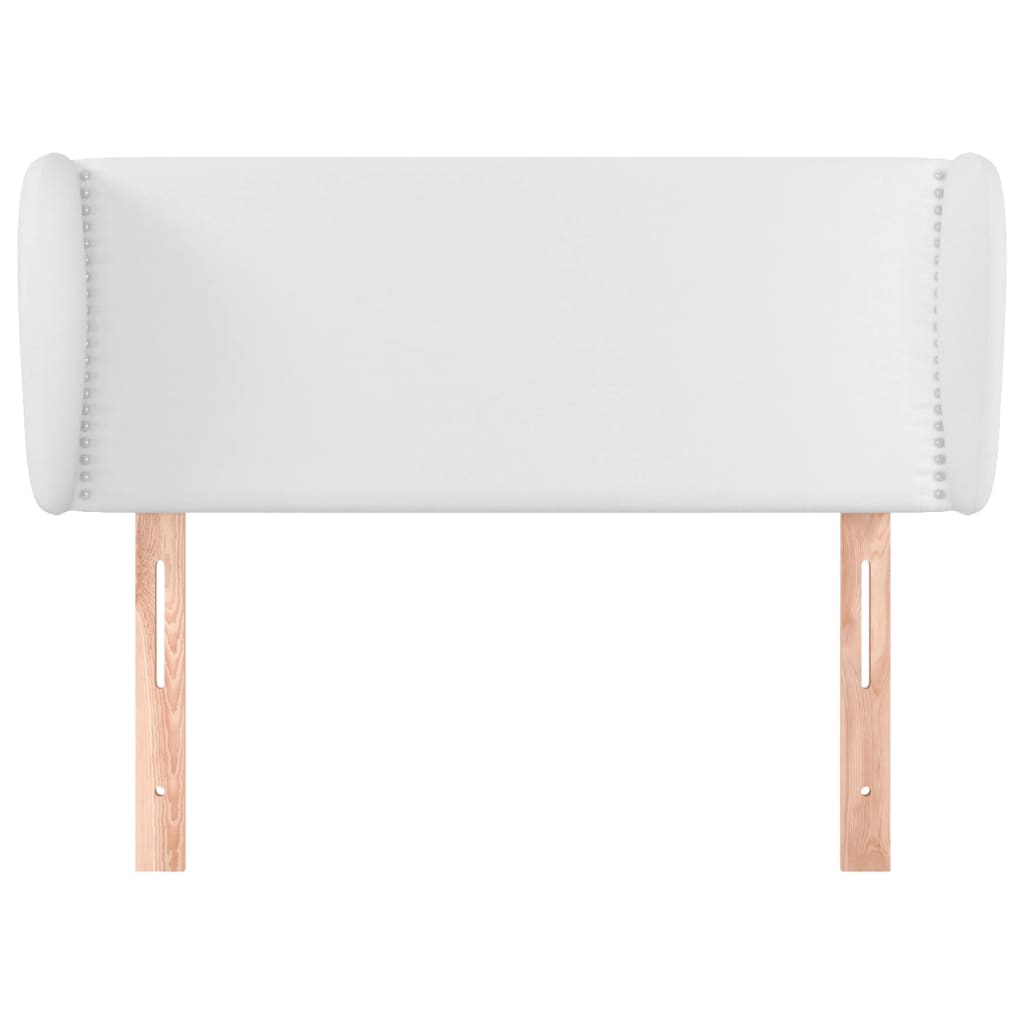 Hoofdbord met randen 103x23x78/88 cm kunstleer wit is nu te koop bij PeponiXL, paradijselijk wonen!