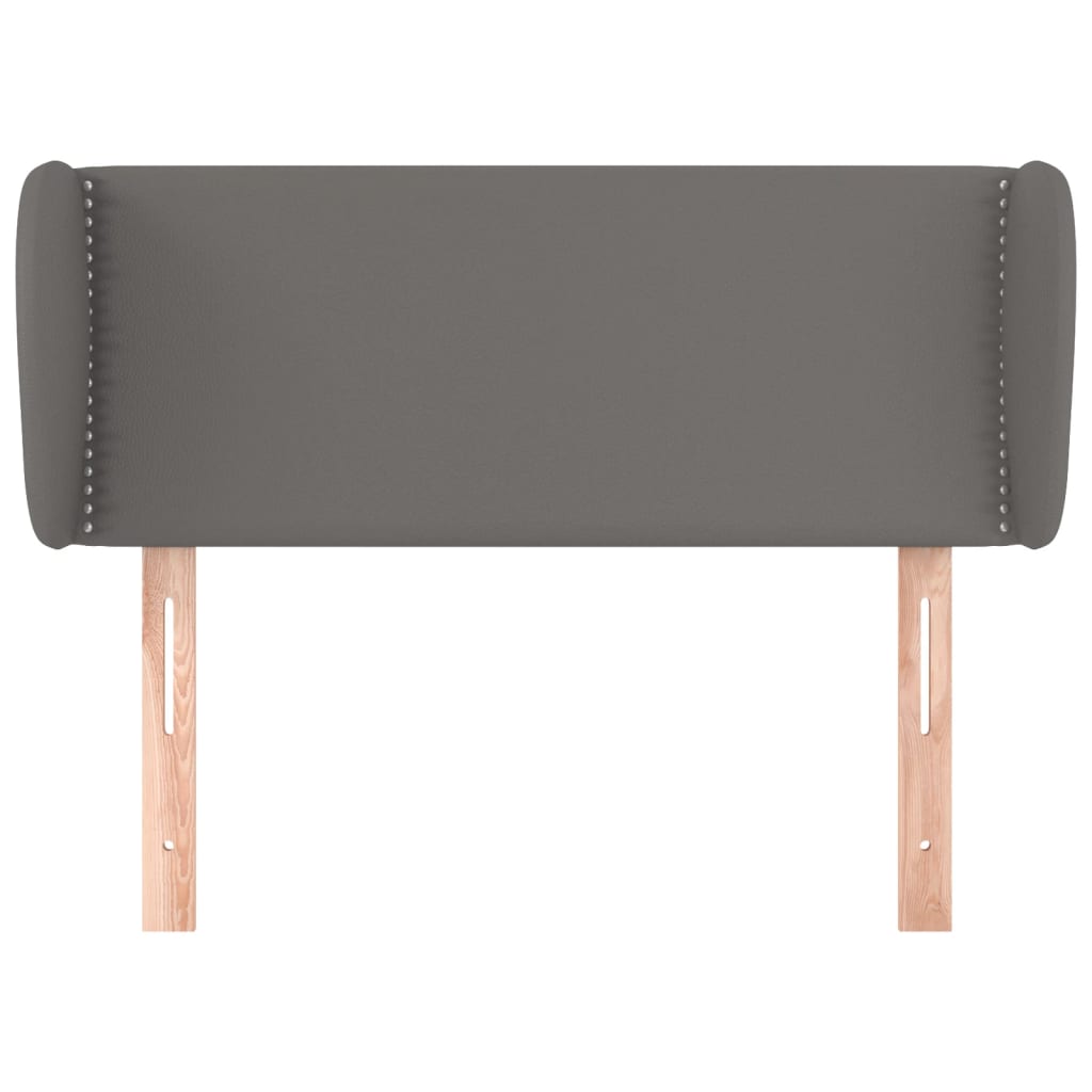 Hoofdbord met randen 103x23x78/88 cm kunstleer grijs is nu te koop bij PeponiXL, paradijselijk wonen!