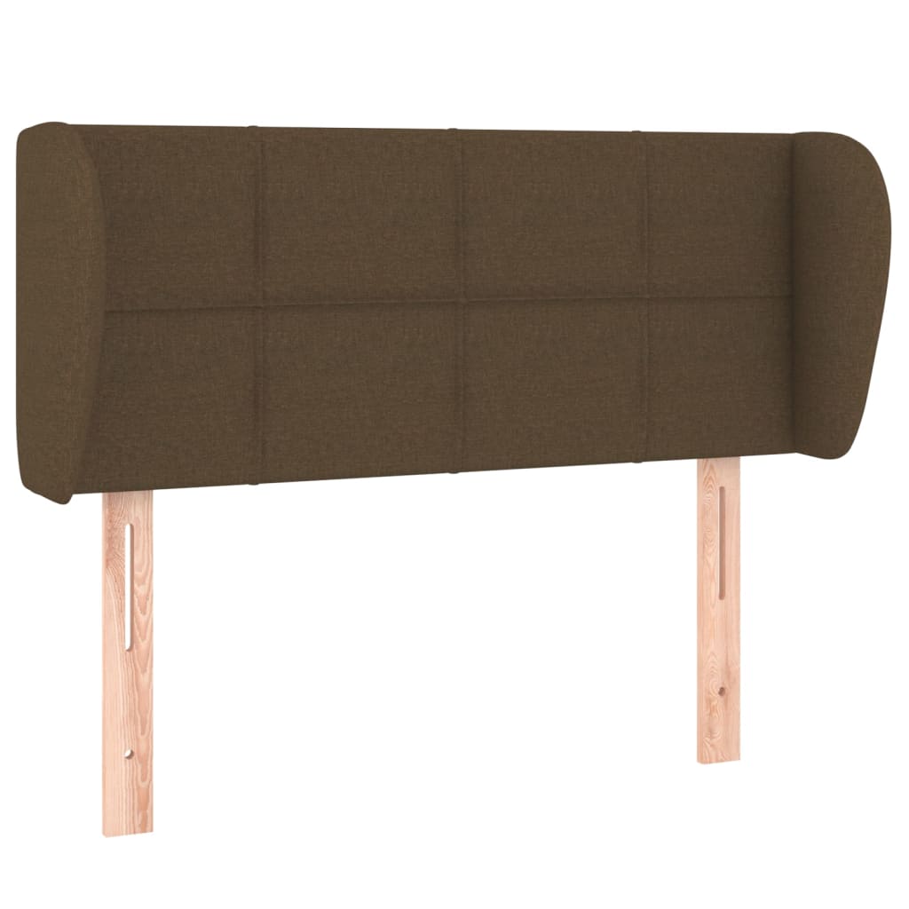 Hoofdbord met randen 83x23x78/88 cm stof donkerbruin is nu te koop bij PeponiXL, paradijselijk wonen!