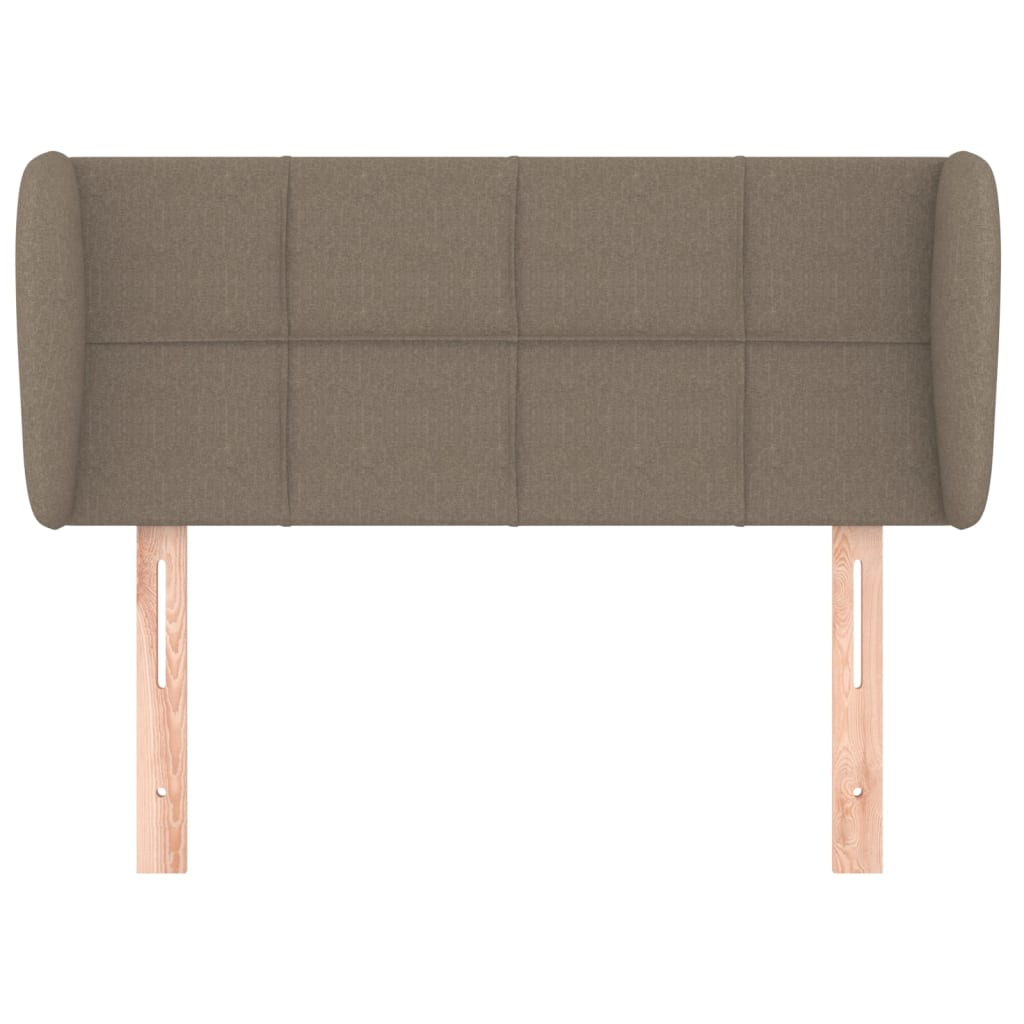Hoofdbord met randen 83x23x78/88 cm stof taupe is nu te koop bij PeponiXL, paradijselijk wonen!