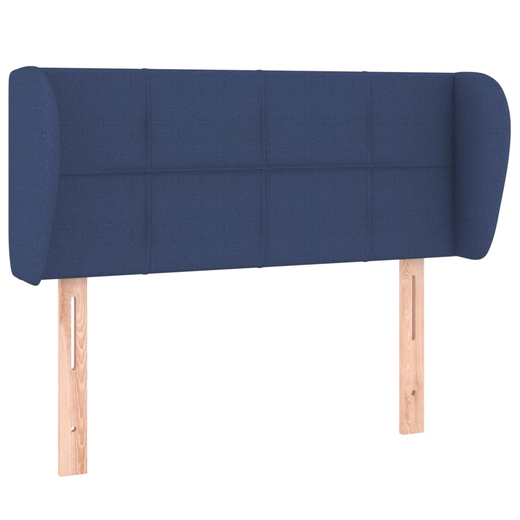 Hoofdbord met randen 83x23x78/88 cm stof blauw is nu te koop bij PeponiXL, paradijselijk wonen!