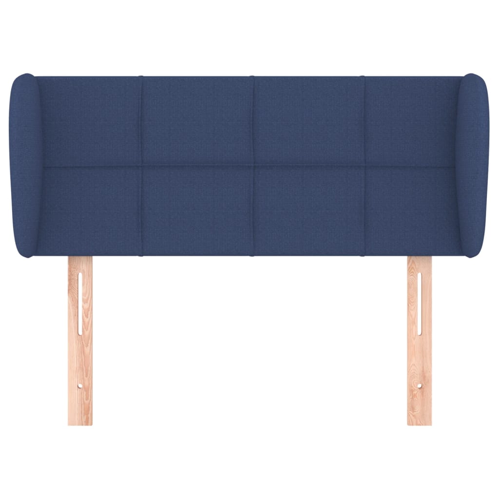 Hoofdbord met randen 83x23x78/88 cm stof blauw is nu te koop bij PeponiXL, paradijselijk wonen!