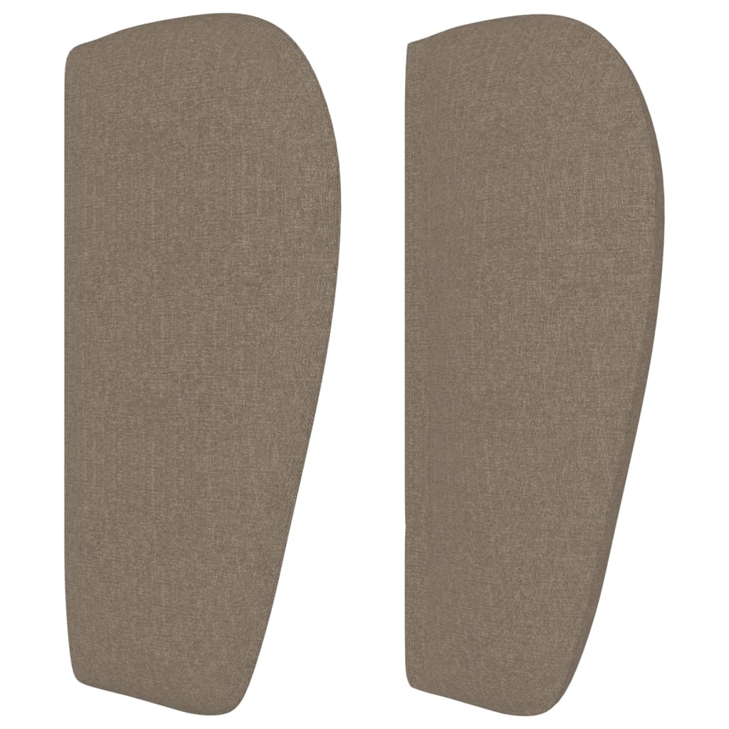 Hoofdbord met randen 103x23x78/88 cm stof taupe is nu te koop bij PeponiXL, paradijselijk wonen!