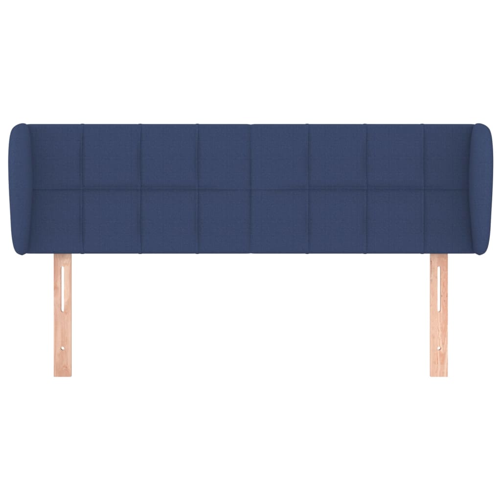 Hoofdbord met randen 147x23x78/88 cm stof blauw is nu te koop bij PeponiXL, paradijselijk wonen!