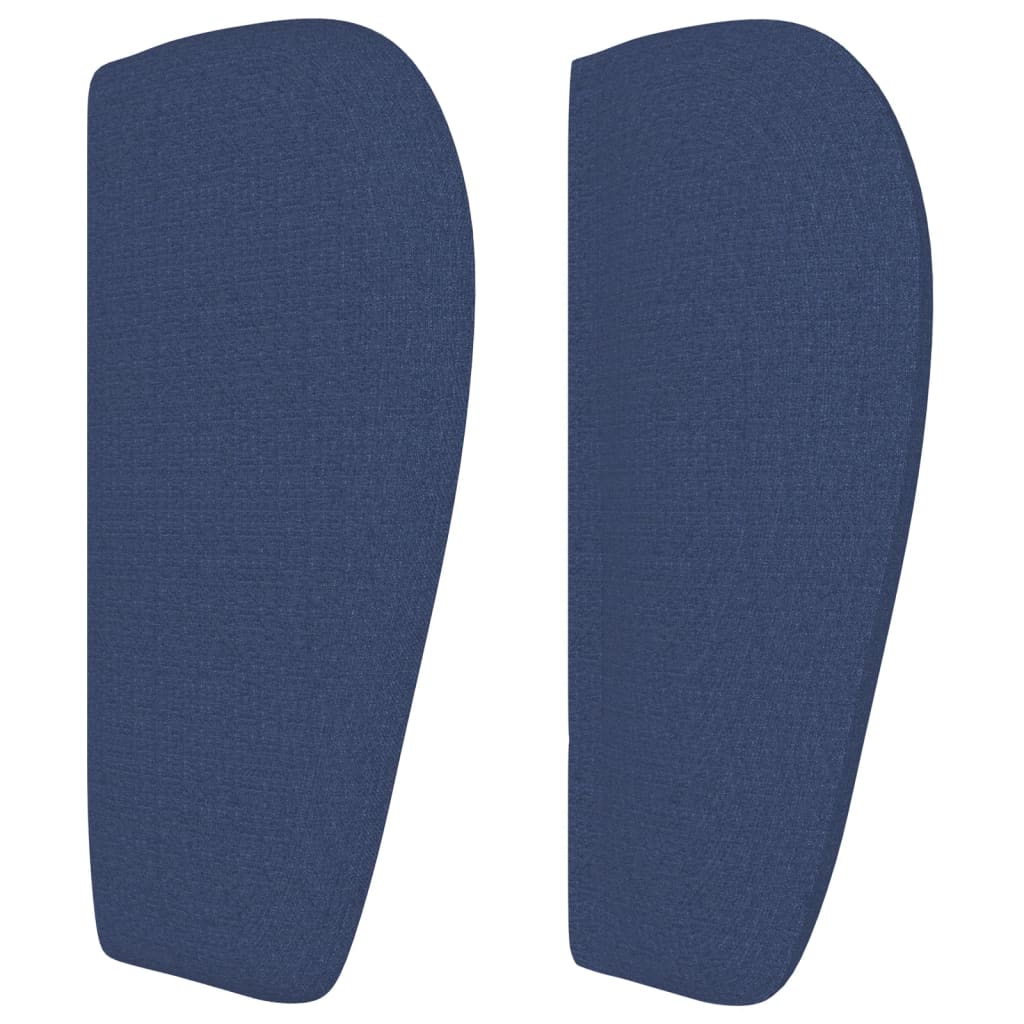 Hoofdbord met randen 147x23x78/88 cm stof blauw is nu te koop bij PeponiXL, paradijselijk wonen!