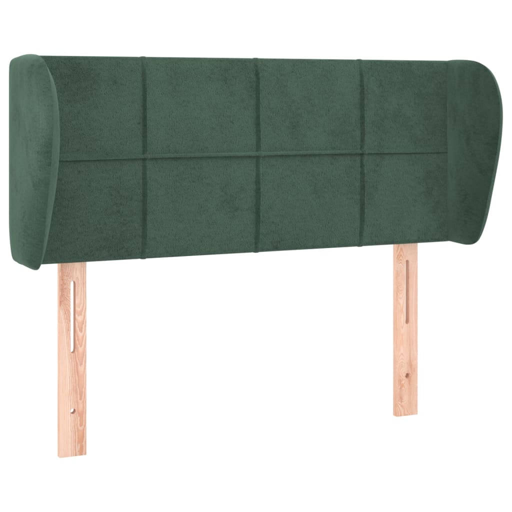 Hoofdbord met randen 83x23x78/88 cm fluweel donkergroen is nu te koop bij PeponiXL, paradijselijk wonen!