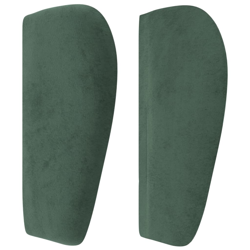 Hoofdbord met randen 83x23x78/88 cm fluweel donkergroen is nu te koop bij PeponiXL, paradijselijk wonen!