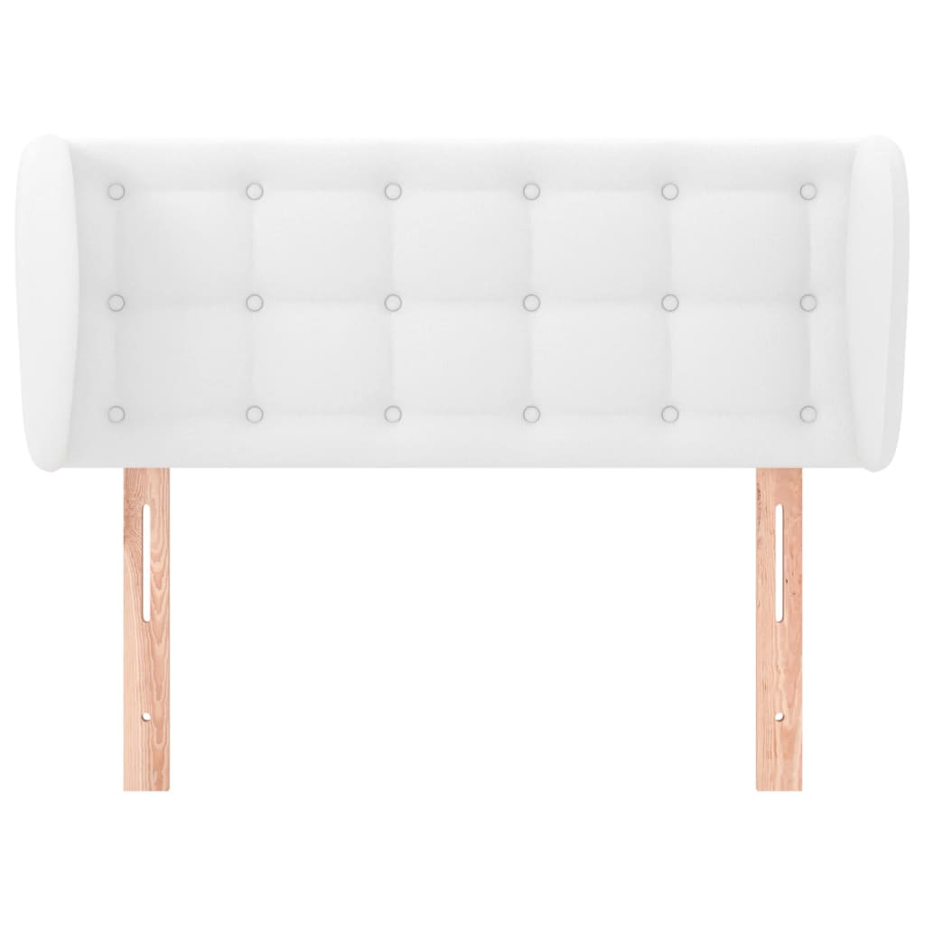 Hoofdbord met randen 83x23x78/88 cm kunstleer wit is nu te koop bij PeponiXL, paradijselijk wonen!