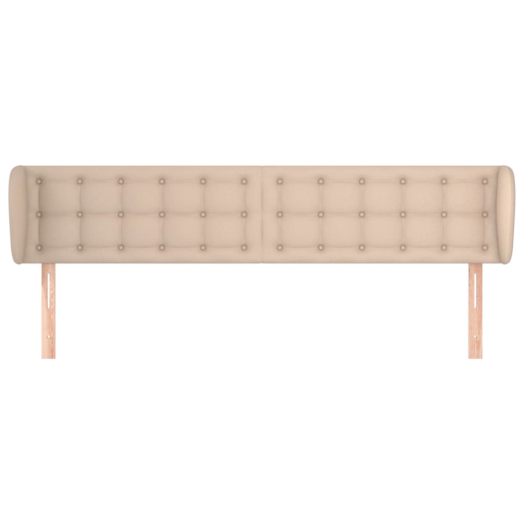 Hoofdbord met randen 183x23x78/88 cm kunstleer cappuccinokleur is nu te koop bij PeponiXL, paradijselijk wonen!