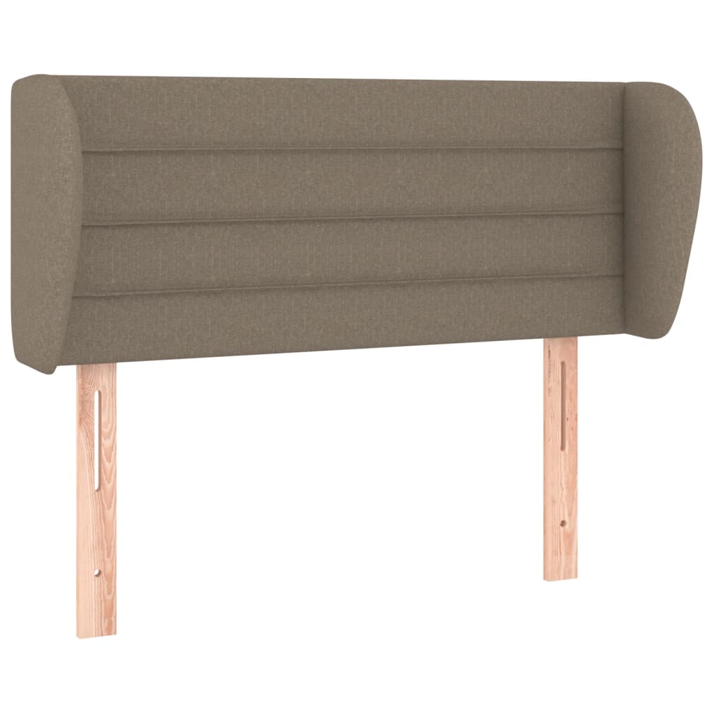 Hoofdbord met randen 103x23x78/88 cm stof taupe is nu te koop bij PeponiXL, paradijselijk wonen!