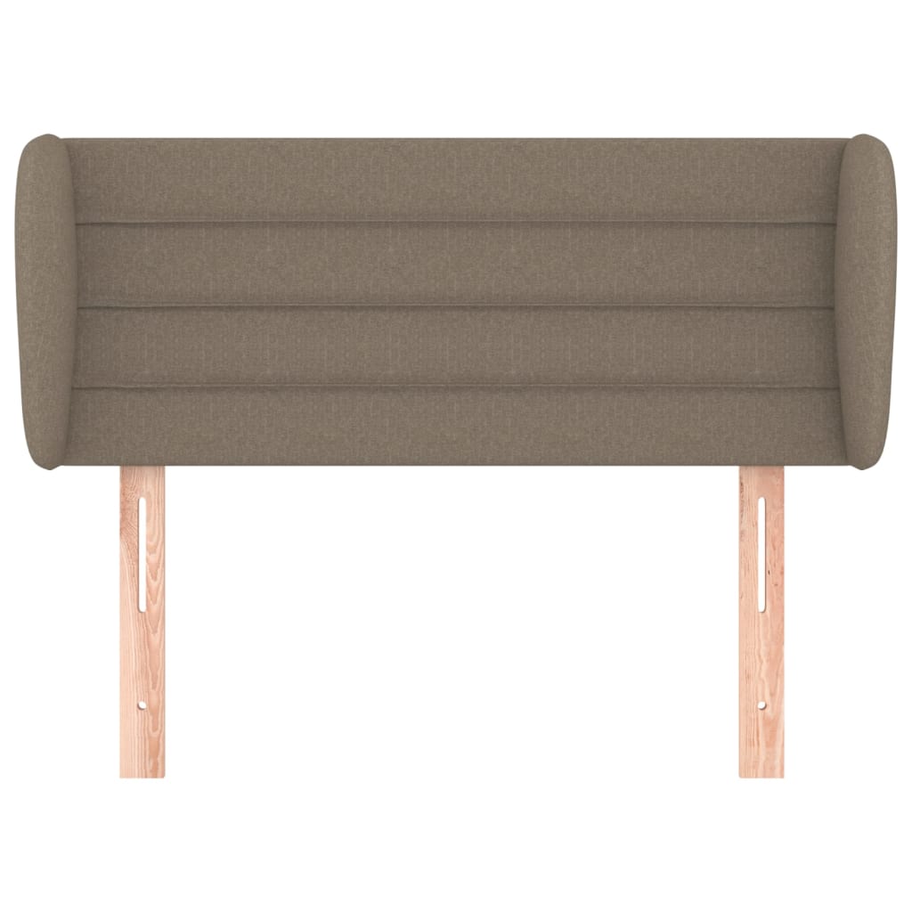 Hoofdbord met randen 103x23x78/88 cm stof taupe is nu te koop bij PeponiXL, paradijselijk wonen!