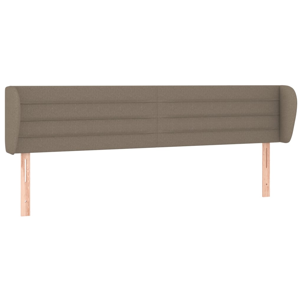 Hoofdbord met randen 163x23x78/88 cm stof taupe is nu te koop bij PeponiXL, paradijselijk wonen!