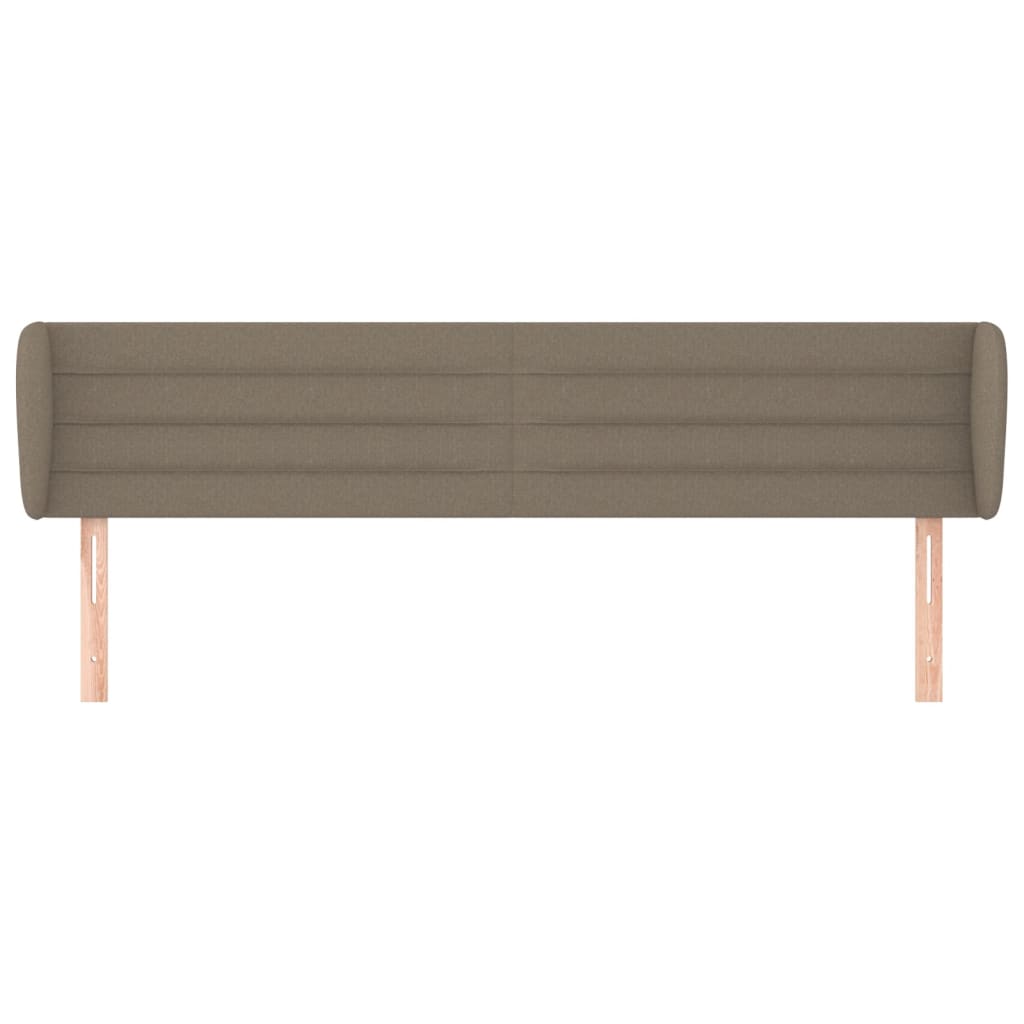 Hoofdbord met randen 163x23x78/88 cm stof taupe is nu te koop bij PeponiXL, paradijselijk wonen!