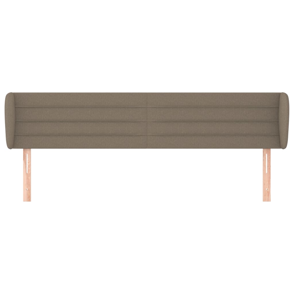 Hoofdbord met randen 183x23x78/88 cm stof taupe is nu te koop bij PeponiXL, paradijselijk wonen!