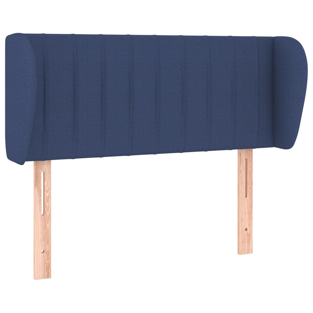 Hoofdbord met randen 93x23x78/88 cm stof blauw is nu te koop bij PeponiXL, paradijselijk wonen!