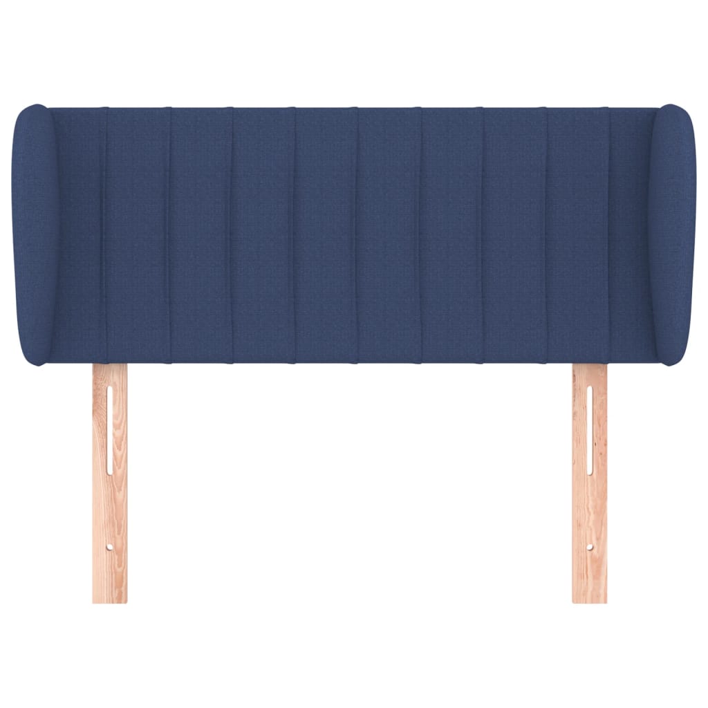Hoofdbord met randen 93x23x78/88 cm stof blauw is nu te koop bij PeponiXL, paradijselijk wonen!