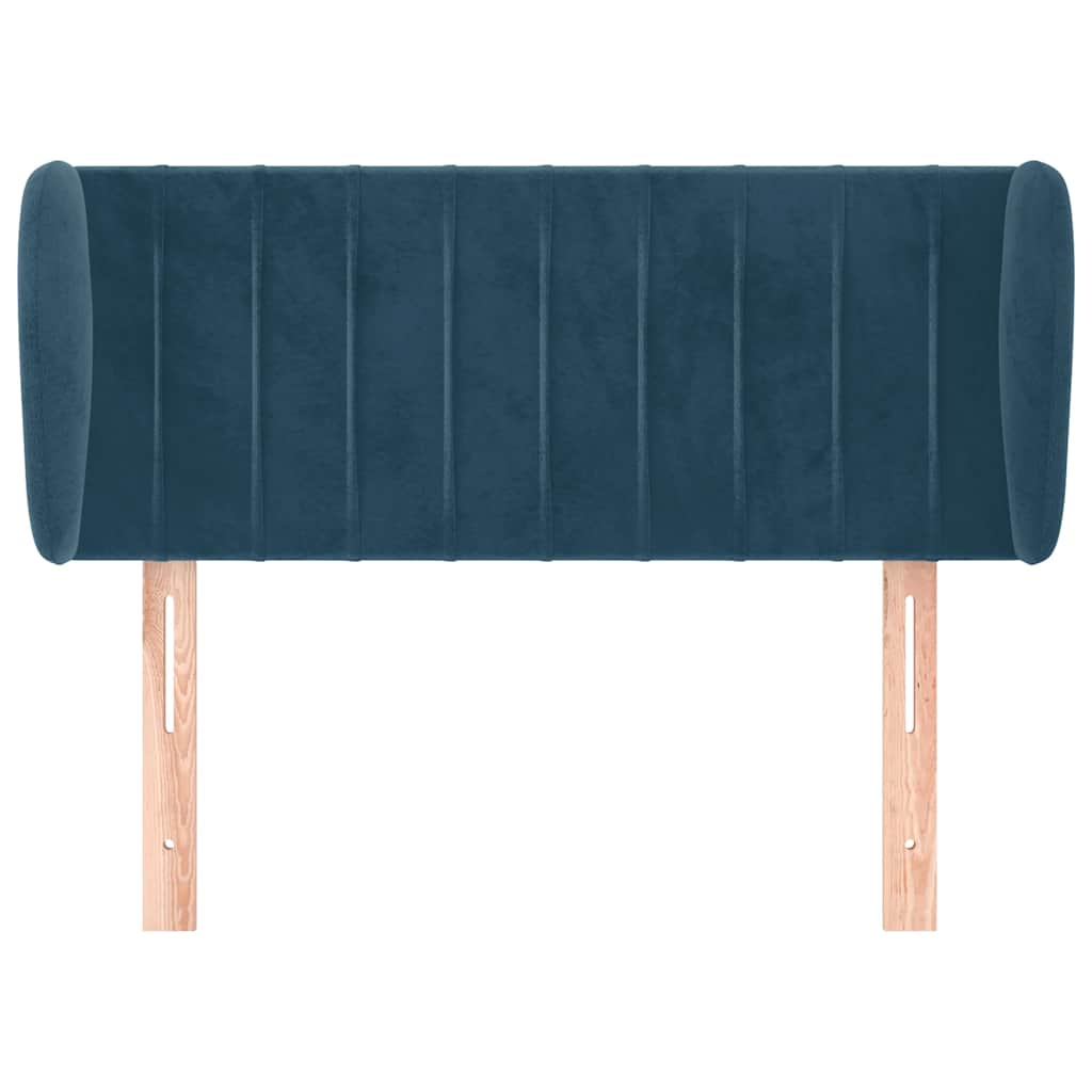 Hoofdbord met randen 83x23x78/88 cm fluweel donkerblauw is nu te koop bij PeponiXL, paradijselijk wonen!