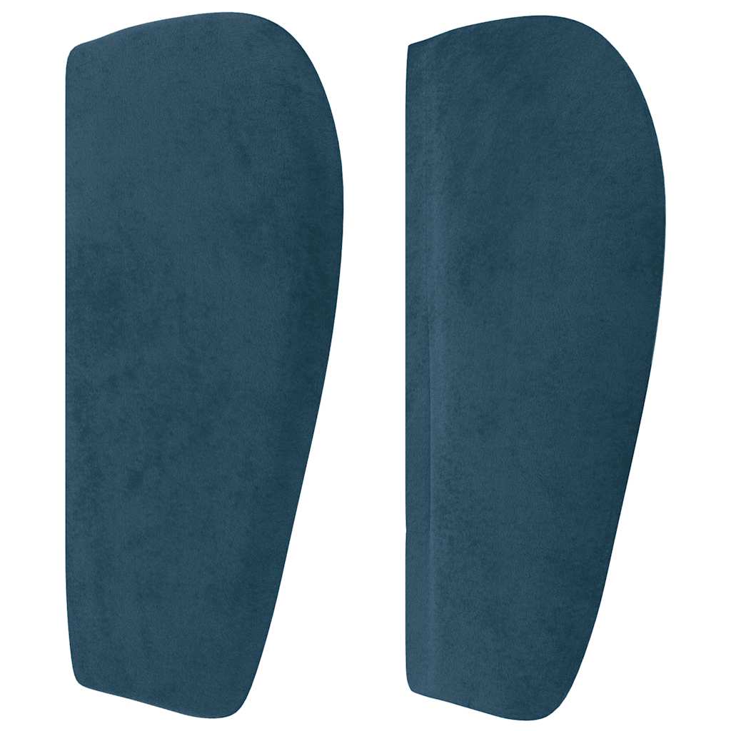 Hoofdbord met randen 83x23x78/88 cm fluweel donkerblauw is nu te koop bij PeponiXL, paradijselijk wonen!